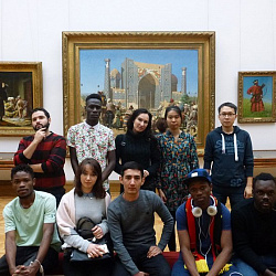 Foreign students of International Education Institute of MIREA visit major museum of national art of Russia - State Tretyakov Gallery