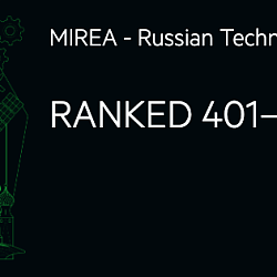 RTU MIREA was included into the Universities rating list of countries with emerging economies (the WUR)