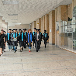 Ceremonial presentation of certificates to graduates of Pre-university Training Department for Foreign Citizens of International Education Institute