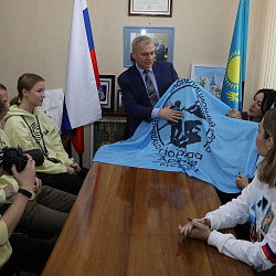 RTU MIREA Students’ Baikonur Expedition: ISS-Flown Flag Handover and Soyuz Launch Prep