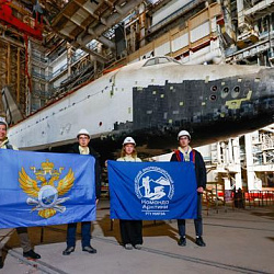 RTU MIREA Students’ Baikonur Expedition: ISS-Flown Flag Handover and Soyuz Launch Prep