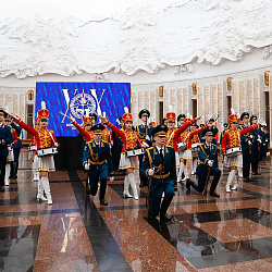Russian President Vladimir Putin congratulated the All-Russian Student Rescue Corps on its 20th Anniversary
