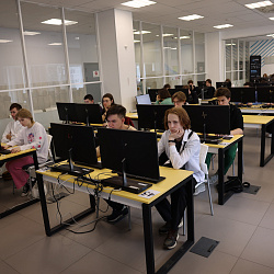 The final stage of the Moscow Pre-Professional Olympiad for schoolchildren in the “IT” product sector section was held at RTU MIREA