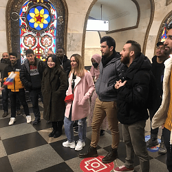International students of the Institute of International Education of RTU MIREA went on excursions to the most beautiful stations of the Moscow metro