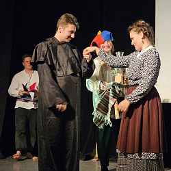 The Institute of International Education staged the play "The Tale of the Priest and His Workman Balda"