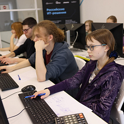 The final stage of the Moscow Pre-Professional Olympiad for schoolchildren in the “IT” product sector section was held at RTU MIREA