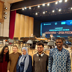 Foreign students of the Institute of International Education visited the XVI Constellation of Masters International Festival